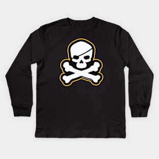 Pittsburgh Jolly Roger Kids Long Sleeve T-Shirt